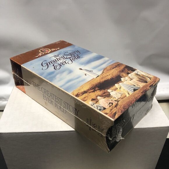 The Greatest Story Ever Told VHS, 2-Tape Set Life Story Of Jesus Christ Sealed - Picture 7 of 8